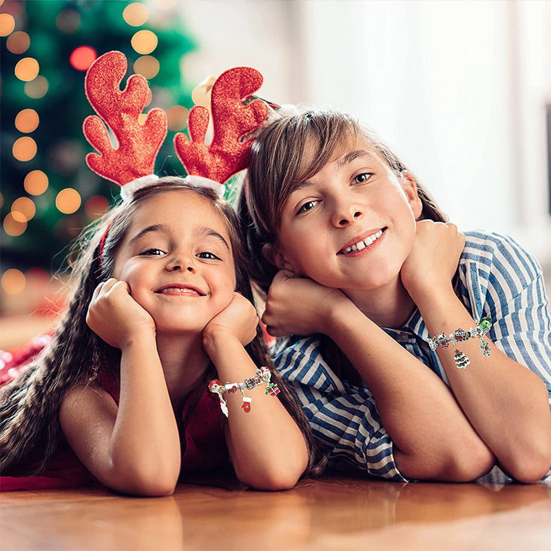 24-dagars nedräkningskalender DIY Jul Adventskalender Armbandssats