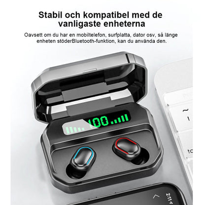 Bluetooth-headset med fyrkantigt hål