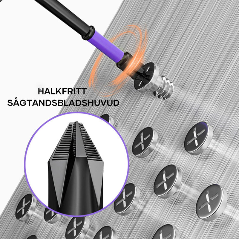 D1 Halkfri och stötdämpande Kors-skruvmejsel-bits