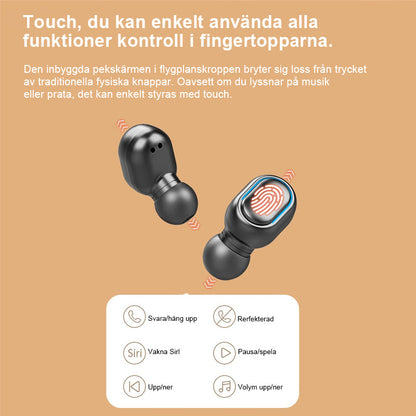 Bluetooth-headset med fyrkantigt hål