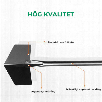 Byggnadsvinkelverktyg för raka vinklar och dragning