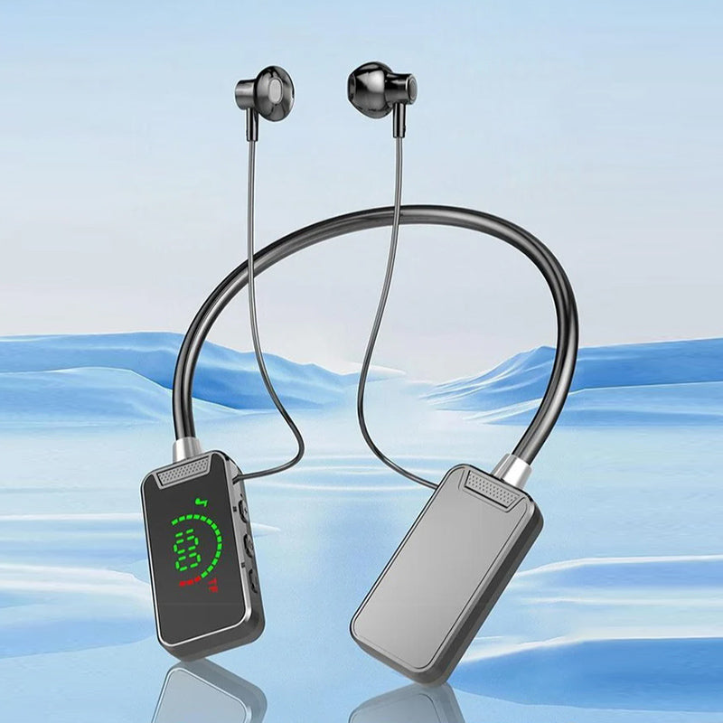 Bluetooth-headset med digital display och nackband