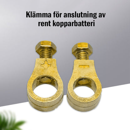 Ren koppar batterianslutningsklämma