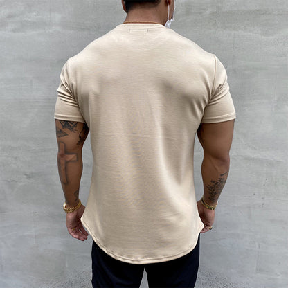 Stretching sport-t-shirt i bomull