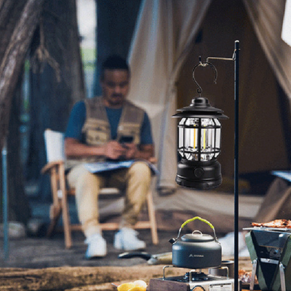 Bärbar Retro Camping-lampa