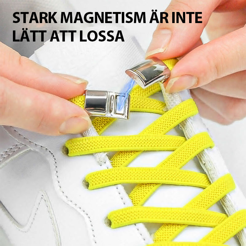 Magnetiskt metallspänne för skosnören