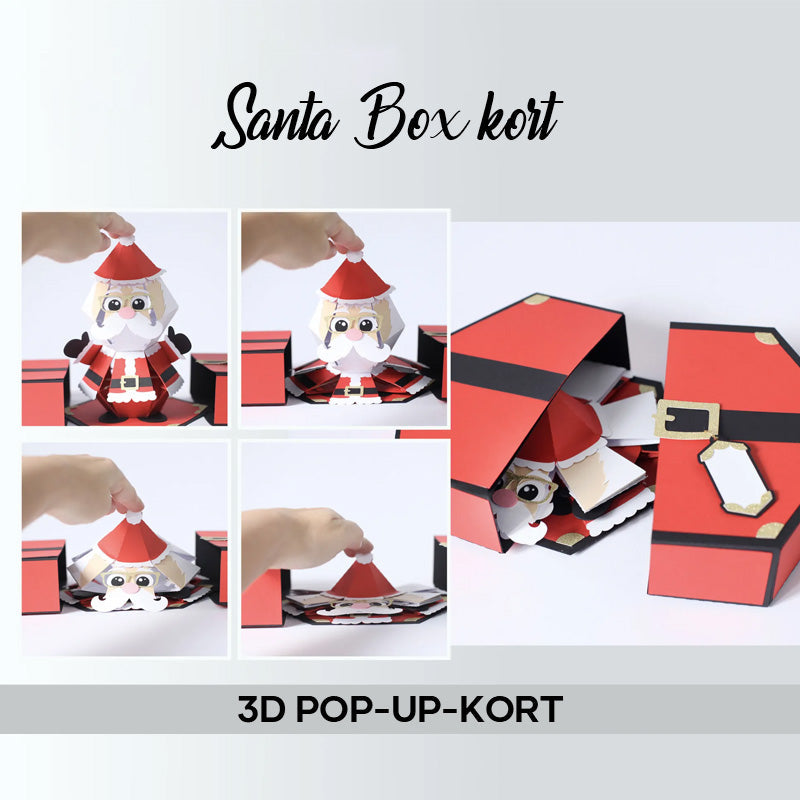 🎅3D-julklappspåskämt med popup-box och jultomte🥳