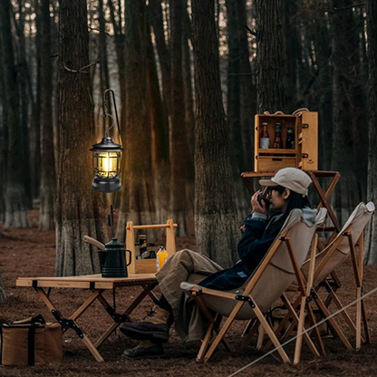 Bärbar Retro Camping-lampa