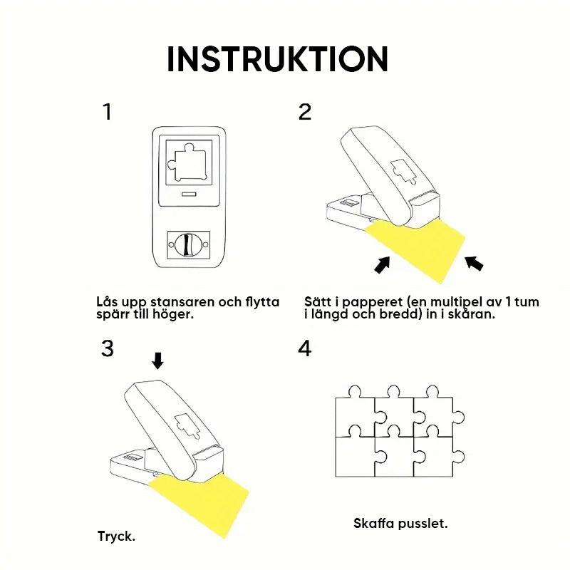 DIY pusselstans för pyssel