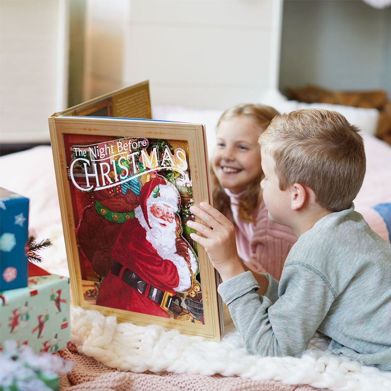 Boken "The Night Before Christmas" som är en Pop-Up-bok