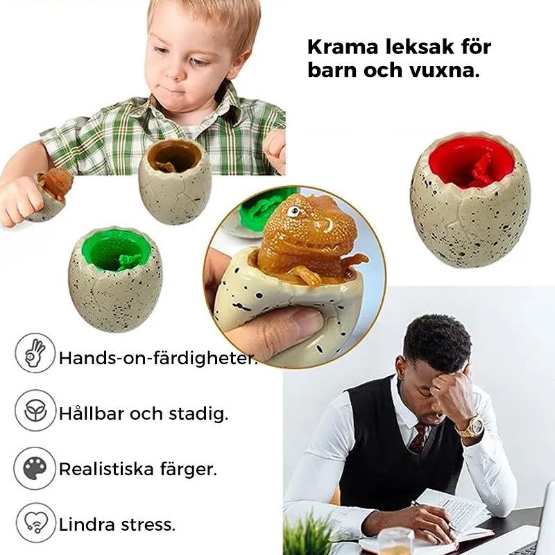 Dinosaurieägg kramleksak