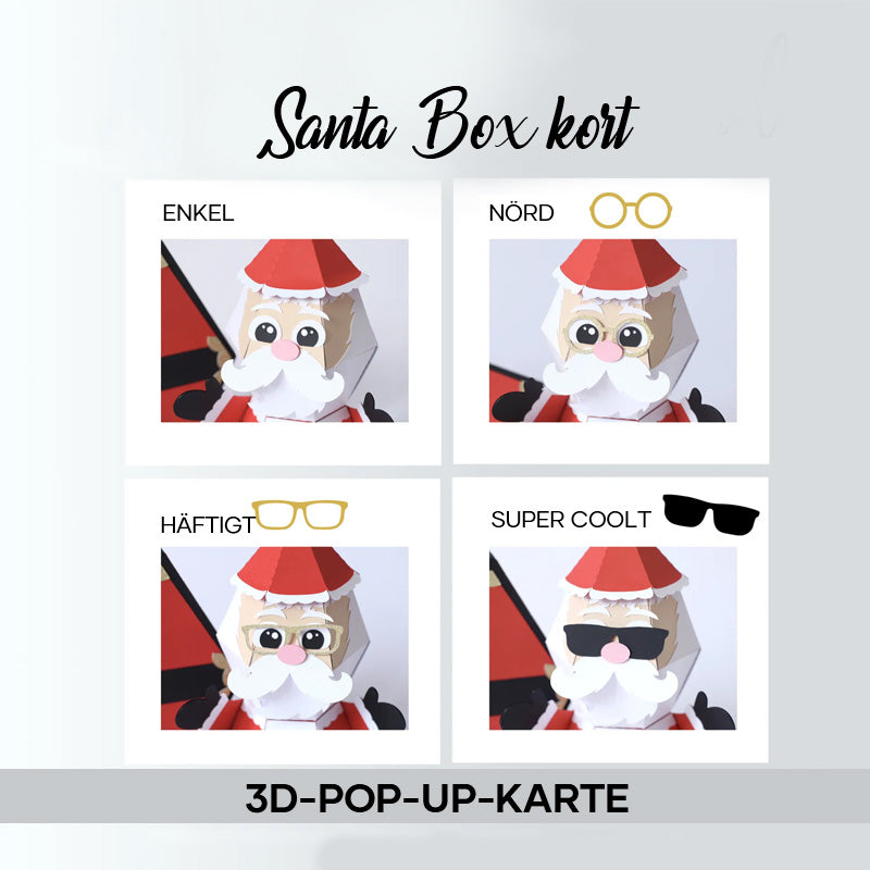 🎅3D-julklappspåskämt med popup-box och jultomte🥳