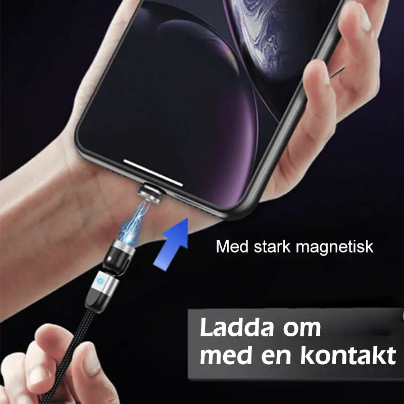 3-IN-1 DESIGN 360 ° magnetisk kabel - Lamora Sverige