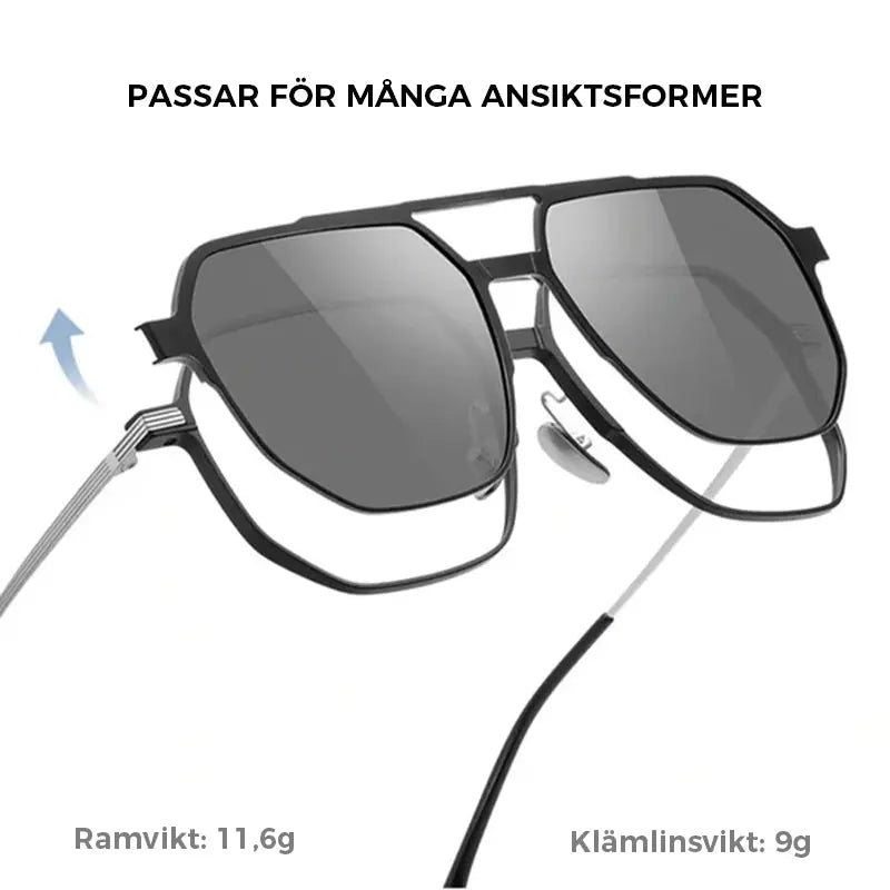 3-i-1 magnetiska polariserade solglasögon - Lamora Sverige