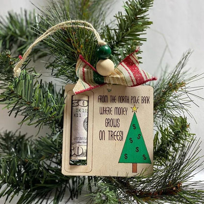 Christmas Wooden Money Holder Gift