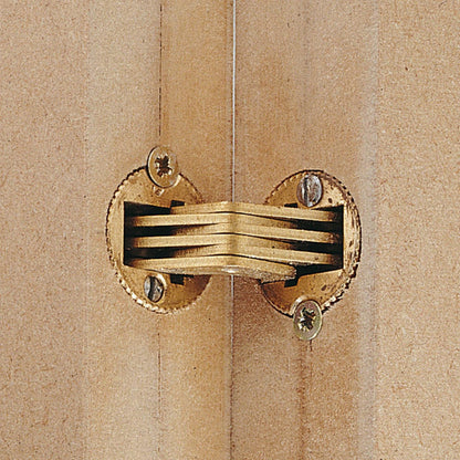 Concealed brass hinges