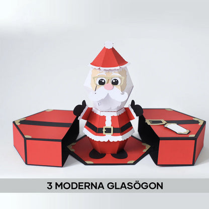 🎅3D-julklappspåskämt med popup-box och jultomte🥳