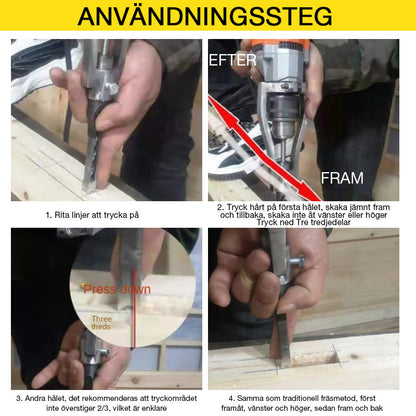 Träbearbetning fyrkantigt hål borrbitar adapterfäste