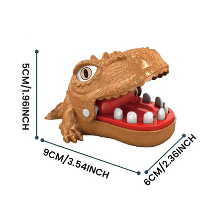 T-rex leksak med bitande finger i miniformat