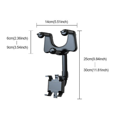 Multifunktionell backspegel mobilhållare
