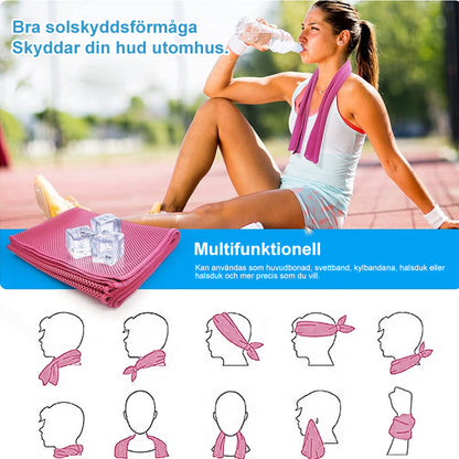 Sportkylande mikrofiberhandduk