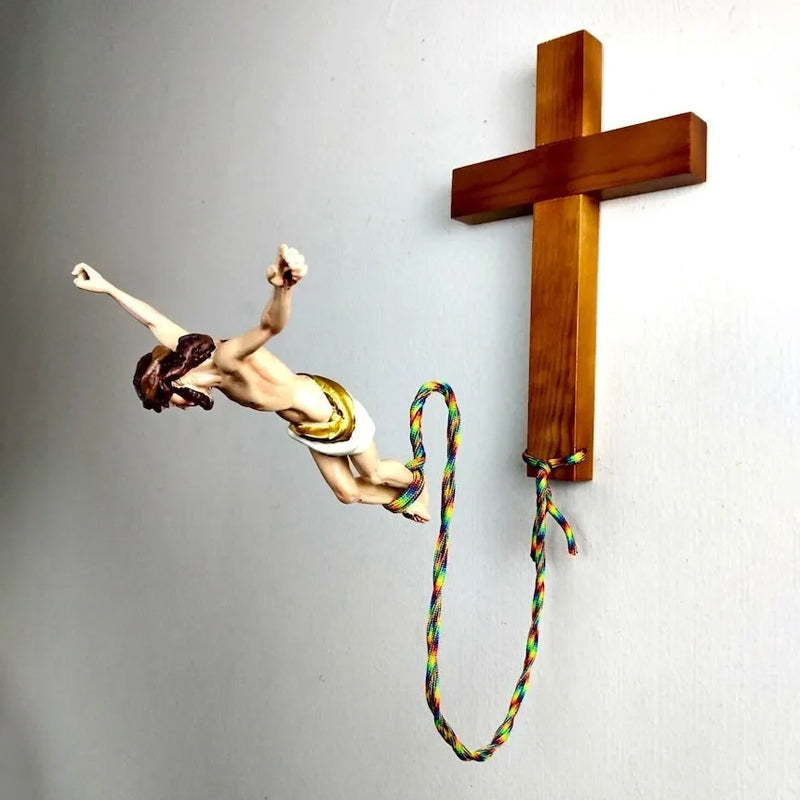 "Leap of Faith" Jesusdekoration