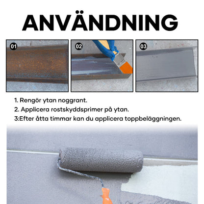 Multifunktionellt medel för rostborttagning och konvertering av metall