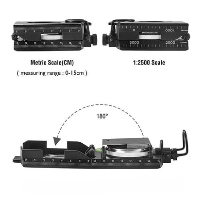 Multifunktionell militärriktning och navigationskompass
