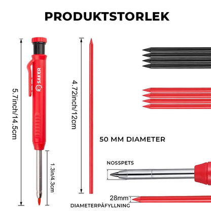 Saker djupt hål penna