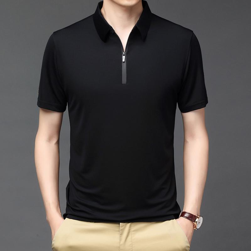 Men's silkes polo skjorta