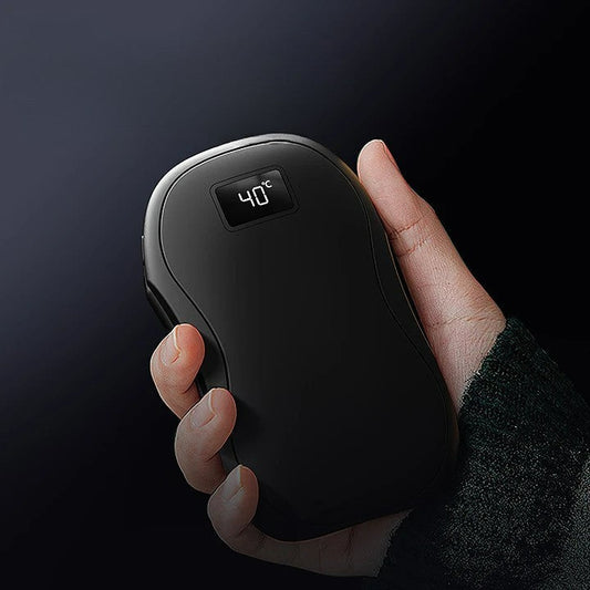 Magnetic Split 2-in-1 Hand Warmer - USB Rechargeable with Digital Display