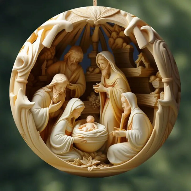 Nativity Christmas ornament