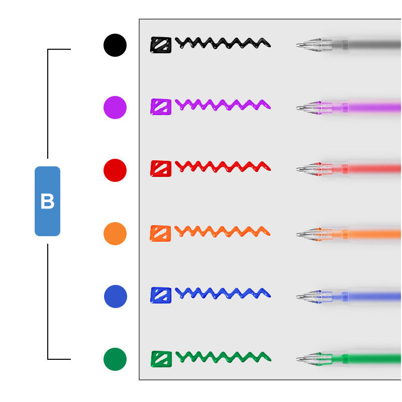 3D-färgpennor i set