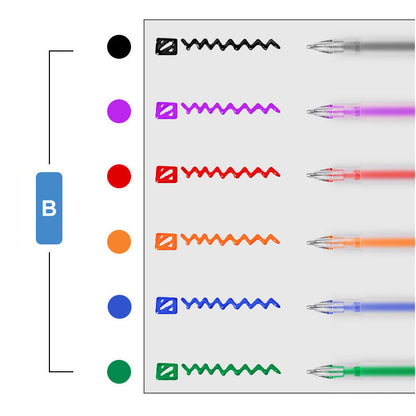 3D-färgpennor i set