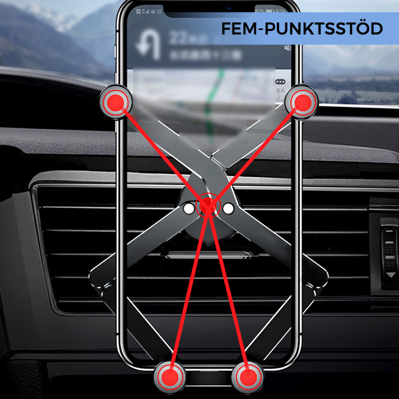 Deformerande bilen luftutloppstelefonhållare