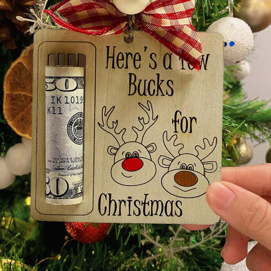 Christmas Wooden Money Holder Gift