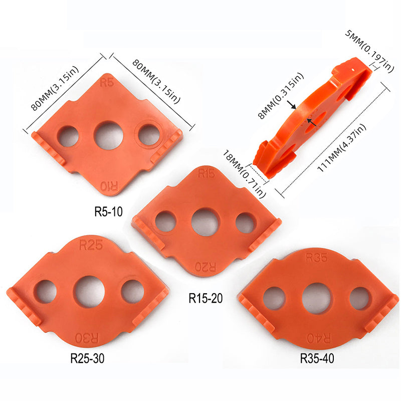 Radius Jig-routermallar