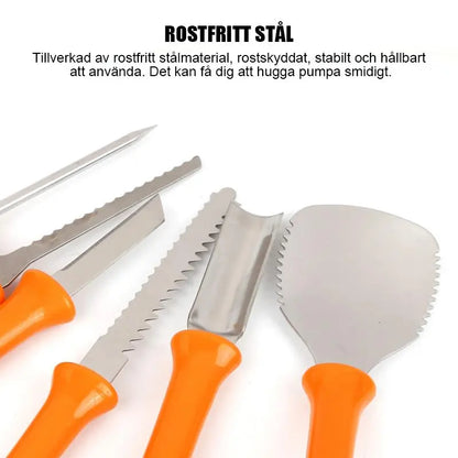 8 st Pumpa Carving Kit | Rostfritt Stål - Lamora Sverige