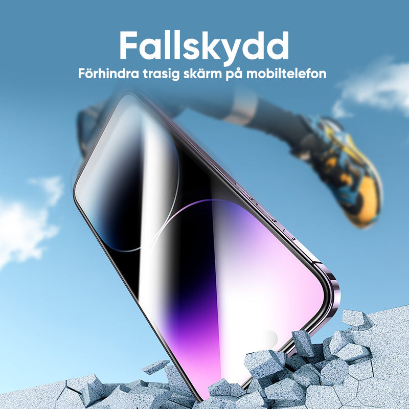 Skärmskydd av sekretessglas