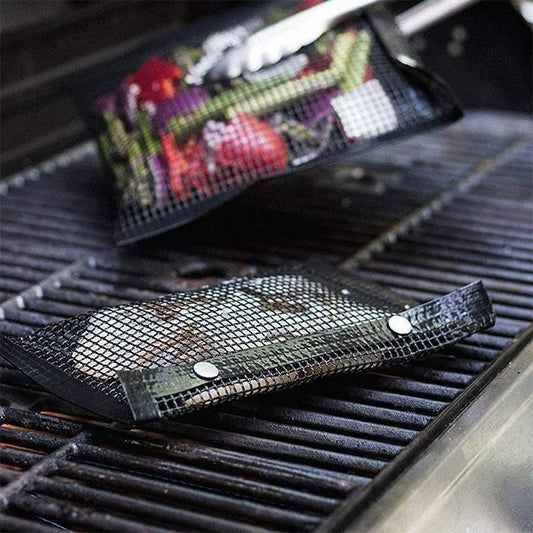 Återanvändbara klibbfria BBQ mesh grill påsar - Lamora Sverige