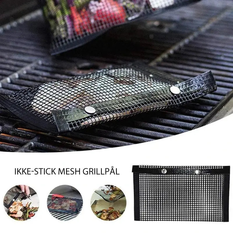 Återanvändbara klibbfria BBQ mesh grill påsar - Lamora Sverige