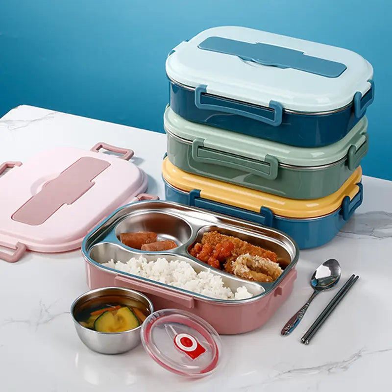 Bento Lunchbox i rostfritt stål - Lamora Sverige