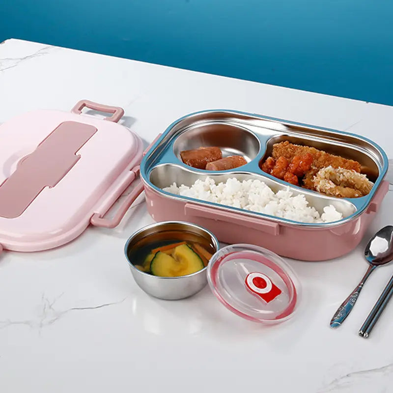 Bento Lunchbox i rostfritt stål - Lamora Sverige