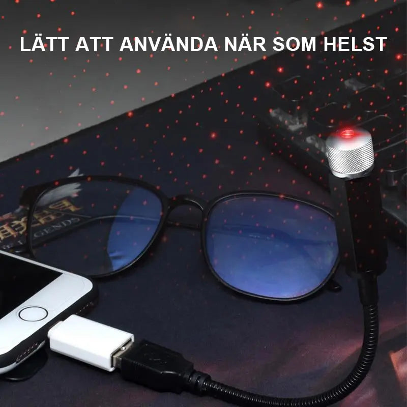 Bil och hemtak Romantisk USB nattlampa - Lamora Sverige