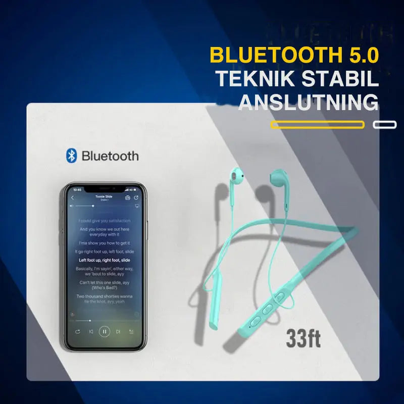 Bluetooth 5.0 trådlöst sportheadset - Lamora Sverige