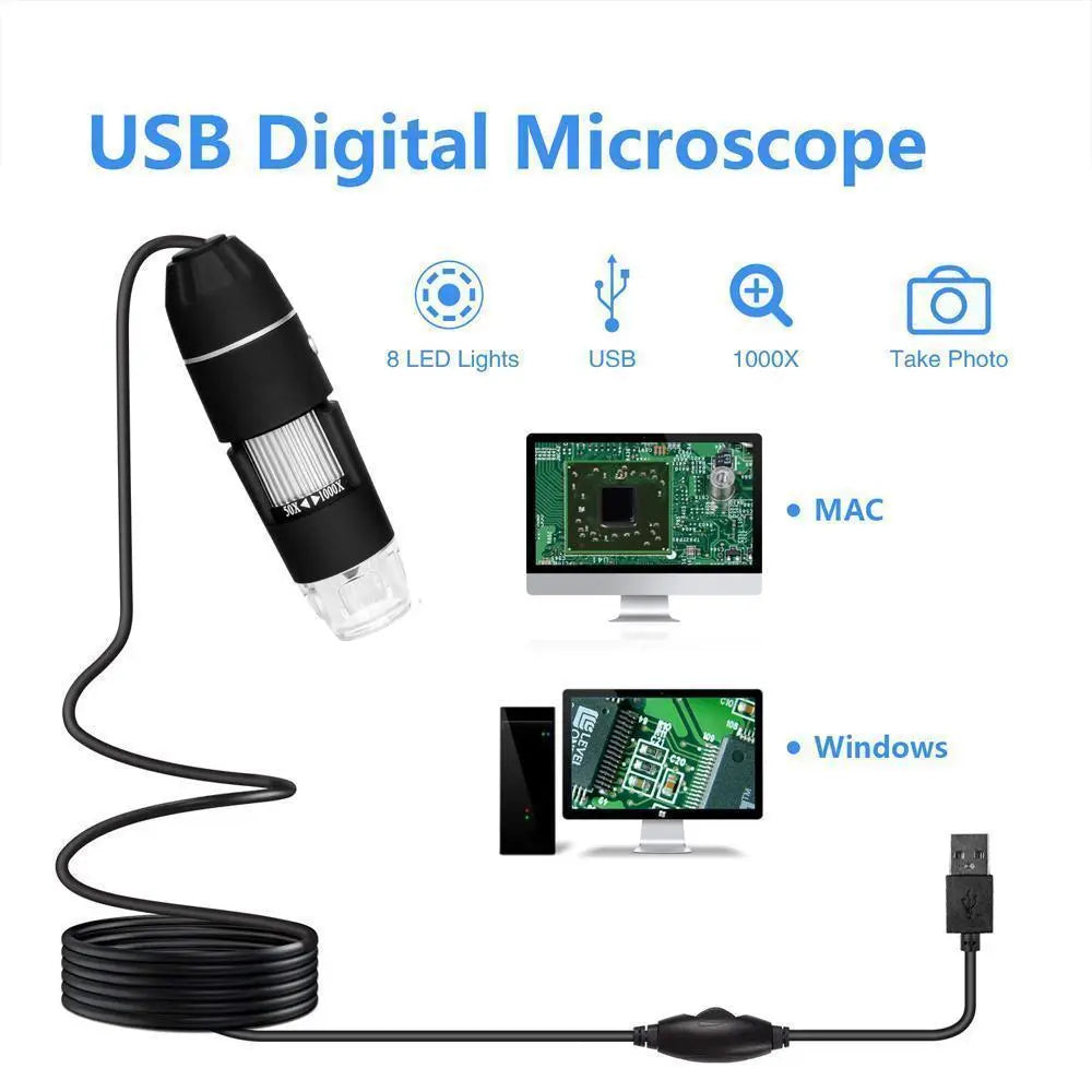 Domom® USB Digital Microscope LED PC-anslutbar Digital - Lamora Sverige