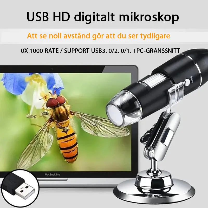 Domom® USB Digital Microscope LED PC-anslutbar Digital - Lamora Sverige