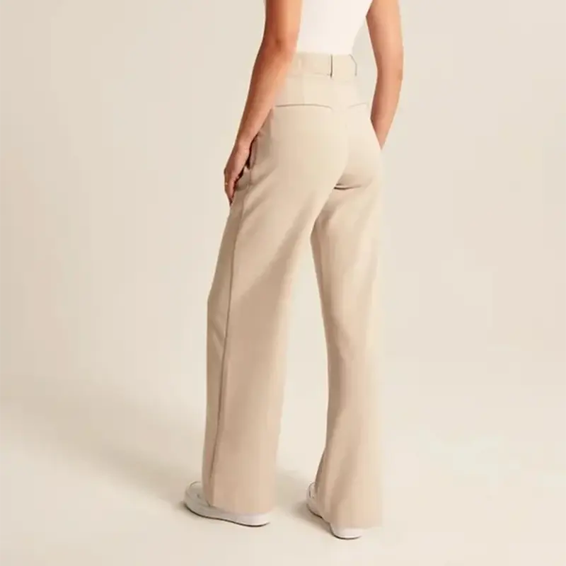 Effortless Tailored Wide Leg Pants - Lamora Sverige