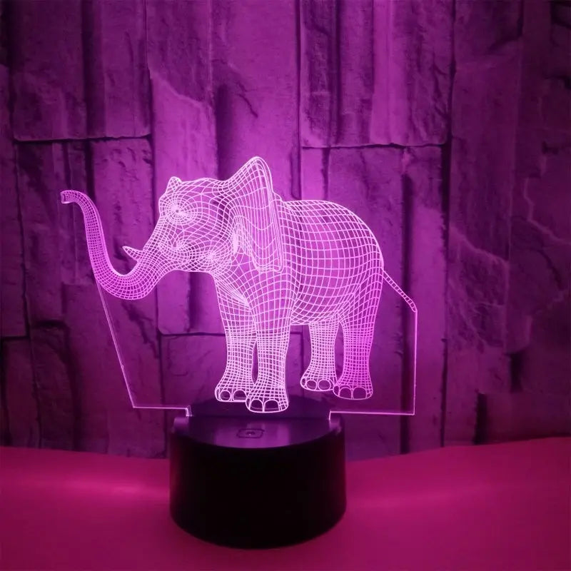 Elephant 3d illusionslampa - Lamora Sverige