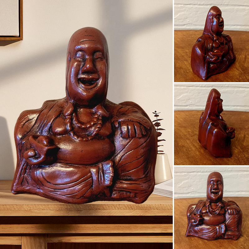 Dekoration med Buddha och utsträckt långfinger